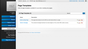 Unroole Site Builder Admin Panel - Templates Pages.png